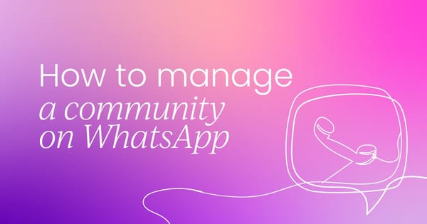 How to manage a community on WhatsApp